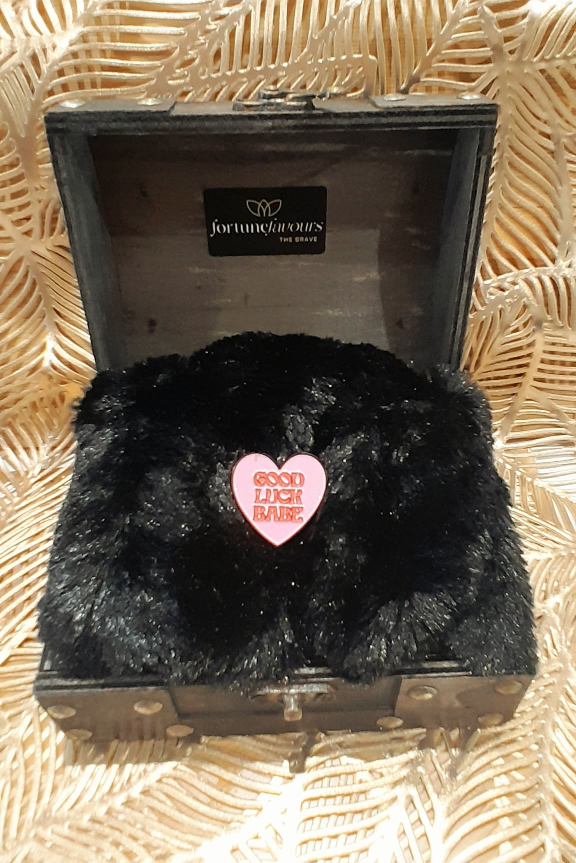 Good Luck Babe Pink Brooch / Pin