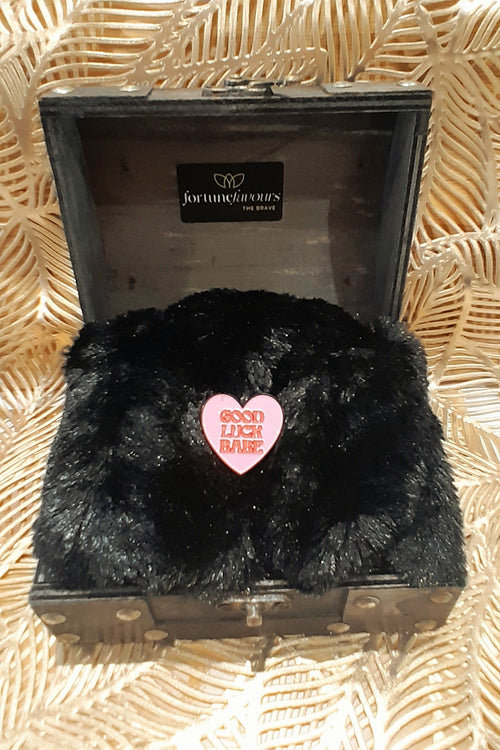 Good Luck Babe Pink Brooch / Pin
