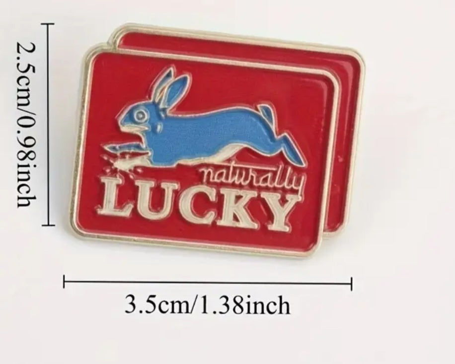Naturally Lucky Rabbit Pin / Brooch